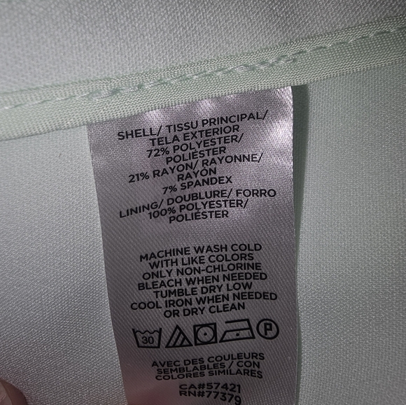 Ann Taylor Factory Trench Coat Jacket Mint Green XL - Picture 8 of 10